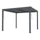 Bioklimatikus pergola G21 Austin 3x3 m, antracit színű alumínium +AJÁNDÉK 160.000 Ft értékű ****wellness utalvány