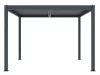 Bioklimatikus pergola G21 Austin 3x3 m, antracit színű alumínium +AJÁNDÉK 160.000 Ft értékű ****wellness utalvány