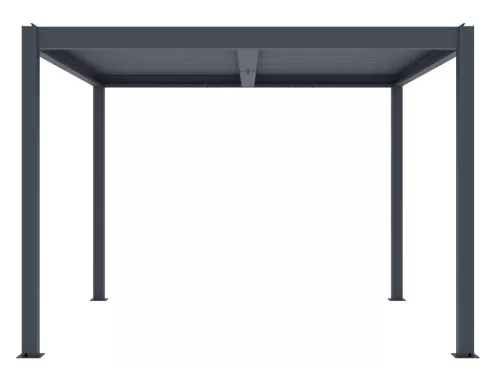 Bioklimatikus pergola G21 Austin 3x3 m, antracit színű alumínium +AJÁNDÉK 160.000 Ft értékű ****wellness utalvány