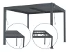 Bioklimatikus pergola G21 Austin 3x3 m, antracit színű alumínium +AJÁNDÉK 160.000 Ft értékű ****wellness utalvány