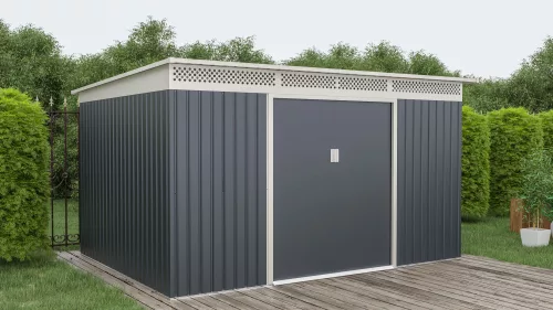 G21 GRAH 915 Kerti Kerti ház, szerszámtároló, 340 x 269 cm, antracit, +ajándék 120000Ft értékű****wellness utalvány