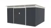 G21 GRAH 1132 Kerti ház, szerszámtároló, 340 x 333 cm, antracit, +ajándék 120000Ft értékű****wellness utalvány
