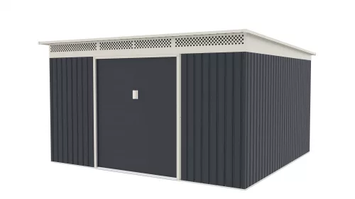 G21 GRAH 1132 Kerti ház, szerszámtároló, 340 x 333 cm, antracit, +ajándék 120000Ft értékű****wellness utalvány