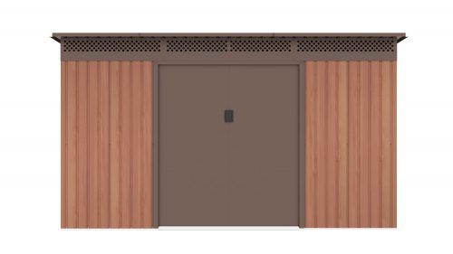 G21 GRAH 1132 Kerti ház, szerszámtároló - 340 x 333 cm, barna, +ajándék 120000Ft értékű****wellness utalvány