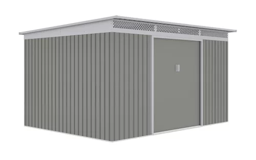 G21 GRAH 915 Kerti ház, szerszámtároló, 340 x 269 cm, metálszürke +ajándék 120000Ft értékű****wellness utalvány