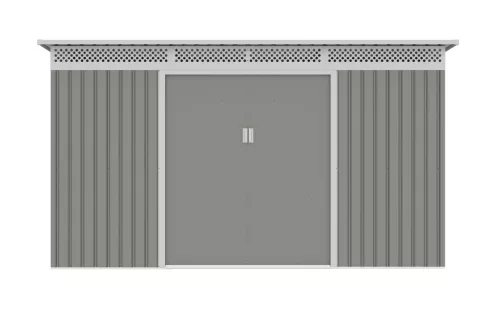 G21 GRAH 915 Kerti ház, szerszámtároló, 340 x 269 cm, metálszürke +ajándék 120000Ft értékű****wellness utalvány