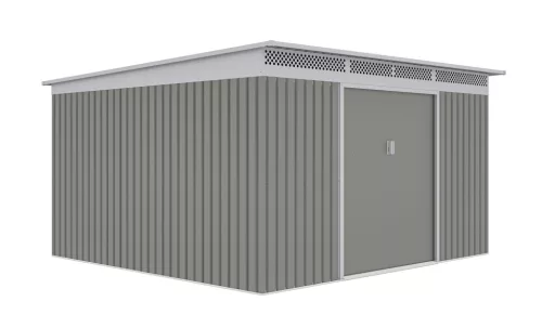 G21 GRAH 1132 Kerti ház, szerszámtároló, 340 x 333 cm, metálszürke +ajándék 120000Ft értékű****wellness utalvány