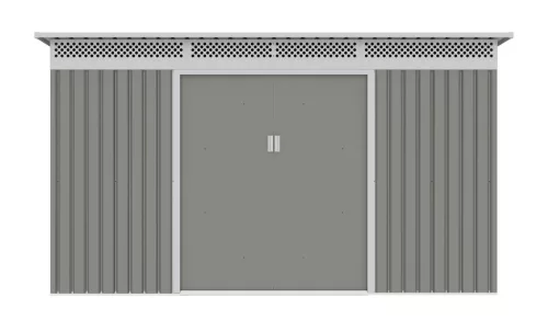 G21 GRAH 1132 Kerti ház, szerszámtároló, 340 x 333 cm, metálszürke +ajándék 120000Ft értékű****wellness utalvány