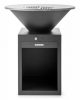 G21 Oregon Black szénacél modern kerti grillsütő planchával, 85 cm grillfelülettel, fatárolóval +120.000Ft értékű**** wellness utalvány 