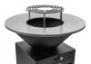 G21 Oregon Black szénacél modern kerti grillsütő planchával, 85 cm grillfelülettel, fatárolóval +120.000Ft értékű**** wellness utalvány 