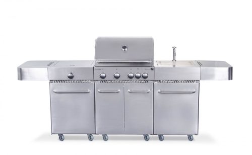 G21 Arizona BBQ Premium Line gázgrill,  kerti grill, 6 égőfejes, nyomáscsökk.+ mosogatóval + 160000Ft értékű****wellness utalvány