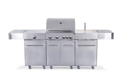 G21 Arizona BBQ Premium Line gázgrill,  kerti grill, 6 égőfejes, nyomáscsökk.+ mosogatóval + 160000Ft értékű****wellness utalvány