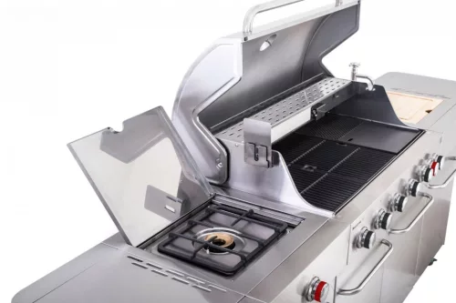 G21 Nevada BBQ Premium Line kerti gázgrill, 7 égőfejes, nyomáscsökkentővel, mosogatóval  + ajándék 160.000 Ft értékű wellness utalvány