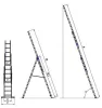 G21 háromrészes létra 5,1m, 3x8 létrafok
