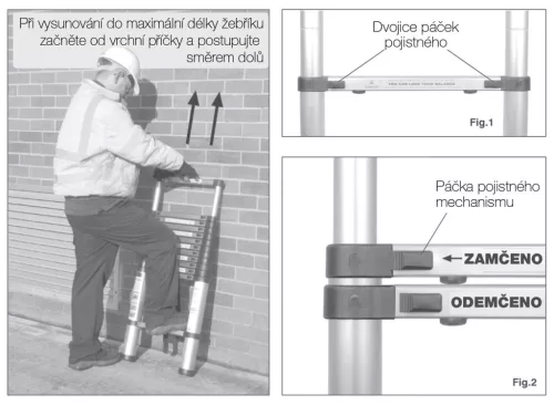 G21 GA-TZ12-3,8M teleszkópos létra