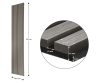 G21 Akusztikus panel 270x60,5x2,1 cm, szürke tölgy (zajcsökkentő, dekor falpanel, falburkolat) 63910192 + ajándék 80.000Ft értékű****wellness utalvány  