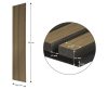 G21 Akusztikus panel 270x60,5x2,1 cm, teak (zajcsökkentő, dekor falpanel, falburkolat) 63910194 + ajándék 80.000Ft értékű ****wellness utalvány