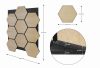 G21 Akusztikus panel 81,5x66,5x2,1 cm méhsejt alakú, natúr tölgyfa (zajcsökkentő, dekor falpanel, falburkolat) 63910198 +ajándék 80.000Ft értékű****wellness utalvány 