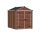 Kerti ház, Szerszámtároló, padlózattal, 230x185 cm, polikarbonát, Palram Skylight 6x8, barna,  + 40.000 Ft-os wellness utalvány