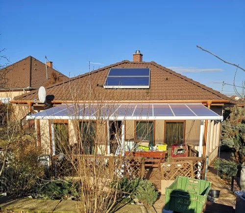 Palram Sierra 4200 szürke pergola, terasztető (426 x 286 cm) akár összeszereléssel is +ajándék 120000Ft értékű**** wellness utalvány