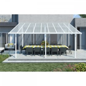   Palram Sierra 4200 fehér pergola, terasztető (426 x 286 cm) akár összeszereléssel is +ajándék 120000Ft értékű**** wellness utalvány