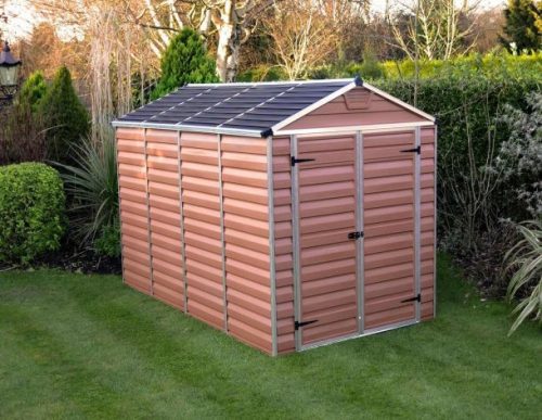 Kerti ház, Szerszámtároló, padlózattal, 305x185 cm, polikarbonát, Palram Skylight 6x10, barna,  + 40.000 Ft-os wellness utalvány