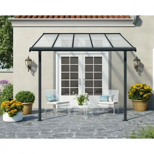 Palram Sierra 3000 szürke 3 x 3 pergola, terasztető, állítható méretű, akár összeszereléssel is +ajándék 80000Ft értékű**** wellness utalvány