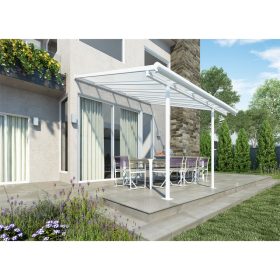  Palram Sierra 3000 fehér 3 x 3 Pergola, Terasztető, állítható méretű, akár összeszereléssel is +ajándék 80000Ft értékű**** wellness utalvány