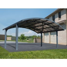   Palram Arizona Wave-Duplo Fedett Kocsibeálló, ~5m x 5,8m, (akár összeszereléssel is) +ajándék 6 db 40.000 Ft-os ****wellness utalvány