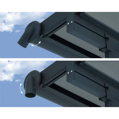 Palram Capri 5400 antracit/szürke 3 x 5,46 Pergola, Terasztető, állítható méretű, akár összeszereléssel is +ajándék 120000Ft értékű**** wellness utalvány 