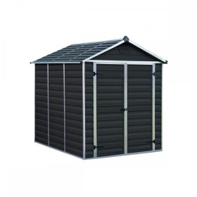   Kerti ház, Szerszámtároló, padlózattal, 230x185 cm, polikarbonát, Palram Skylight 6x8, antracit, + 40.000 Ft-os wellness utalvány