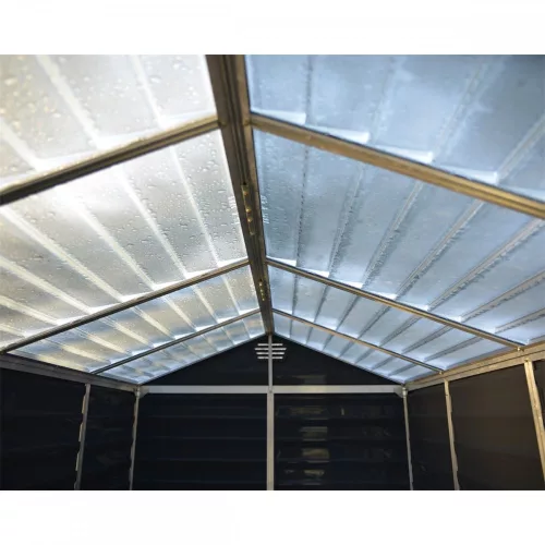 Kerti ház, Szerszámtároló, padlózattal, 230x185 cm, polikarbonát, Palram Skylight 6x8, antracit, + 40.000 Ft-os wellness utalvány