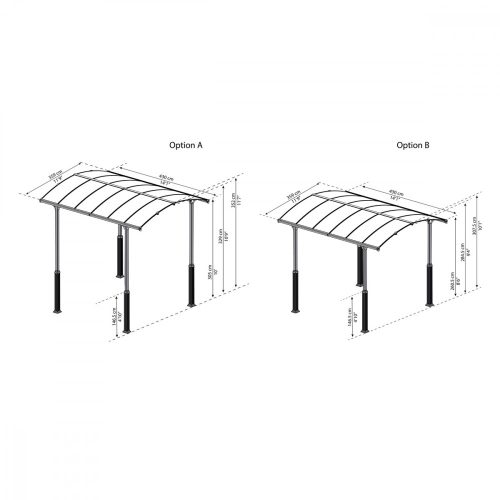 Magasító láb Arcadia kocsibeállókhoz, Arcadia Alpine Kit