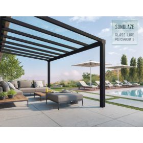   Palram Stockholm 3,4 x 5,2  Luxus kategóriás pergola, terasztető, állítható méretű, akár összeszereléssel is +120.000Ft értékű**** wellness utalvány 