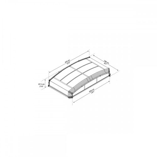 PALRAM Majorca – medence fedő  8x4 m +ajándék 200.000 Ft értékű ****wellness utalvány