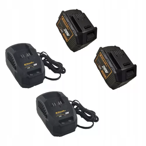 Riwall RABC 2620i SET Akkumulátoros Fűkasza 40 V (2x20V), 2az1-ben (2db 4Ah akkuval és 2 töltővel) +ajándék 80000Ft értékű****wellness utalvány