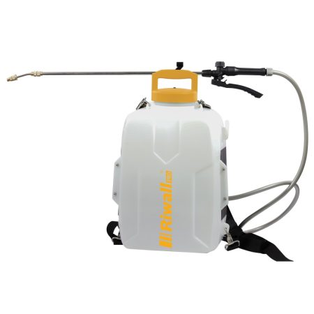 Riwall RAS 1220 SET - Akkus permetező 20 V / 2Ah akkuval és töltővel, 12L-es, 2 sebességfokozat, Cseh gyártmány,