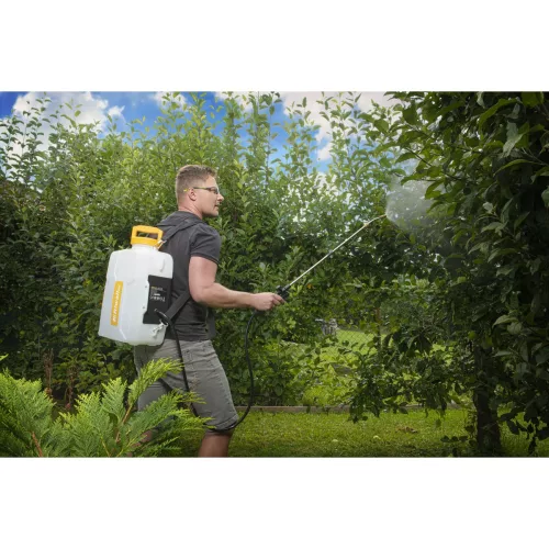 Riwall RAS 1220 SET Akkus permetező 20V/2Ah AKKUVAL és TÖLTŐVEL , 12L-es, 2 sebességfokozat 