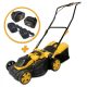  Riwall PRO RALM 3820 SET Akkumulátoros fűnyíró 20V szénkefe nélküli motorral + 2db akkumulátor+töltők (4Ah),+ajándék 80000Ft értékű****wellness utalvány