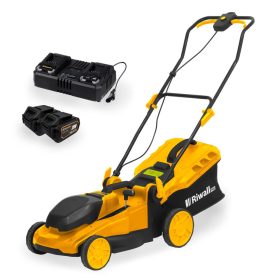   Riwall RALM 4020i SET Akkus fűnyíró 40 V, 2 az 1-ben (2x20V 4,5Ah akkuval és 4Ah dupla gyorstöltővel)