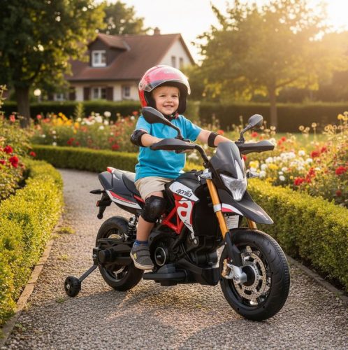 Akkumulátoros Gyermek Motor HECHT Aprilia Dorsoduro 900 