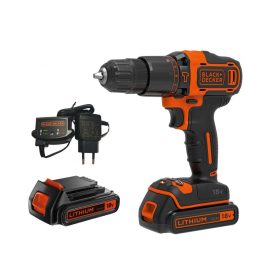   Black+Decker BDCHD18K1B2-QW Akkus ütvefúró-csavarozó, (2x2 Ah) akkuval és töltővel, kofferben +ajándék 80000Ft értékű****wellness utalvány