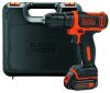 Black+Decker BDCHD18K1B2-QW Akkus ütvefúró-csavarozó, (2x2 Ah) akkuval és töltővel, kofferben +ajándék 80000Ft értékű****wellness utalvány