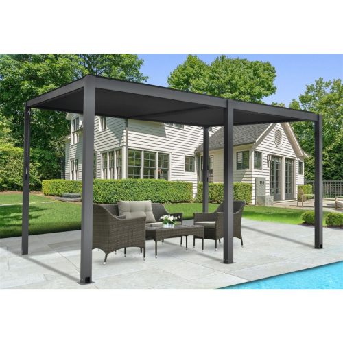 Riwall RMBP 13x10 Anthracite Bioklimatikus Alumínium Pergola 4x3 m, antracit