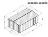 Riwall RMCG 20x13 Fém Garázs, Szerszámtároló, 3,86 x 6 m, nyeregtetővel (antracit) 