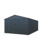 Riwall RMCG 20x13 Fém Garázs, Szerszámtároló, 3,86 x 6 m, nyeregtetővel (antracit) 