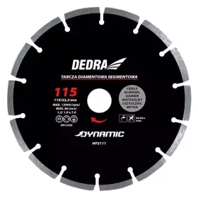   DEDRA HP2112 Szegmentált gyémánt vágótárcsa 125mm/22,2mm Dynamic