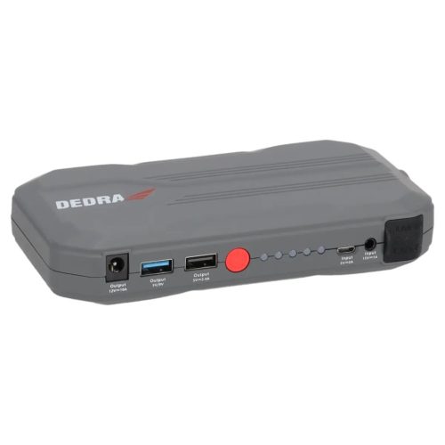 DEDRA DEPP1200 Autóindító Power Bank, 12000mAh (Motorindító/"bikázó" funkcióval rendelkező power bank)
