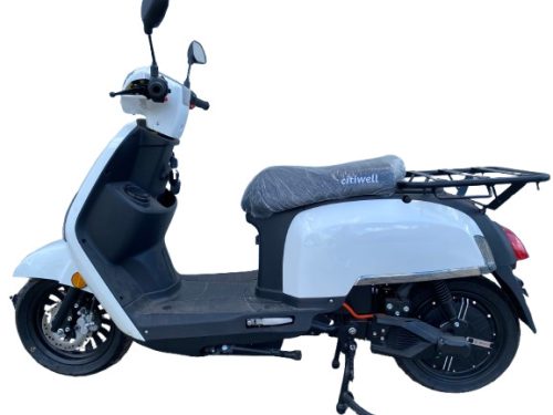 Citiwell F9 Elektromos Robogó dupla lítium-ion akkumulátorral (fehér) + 120.000 Ft-os wellness utalvány