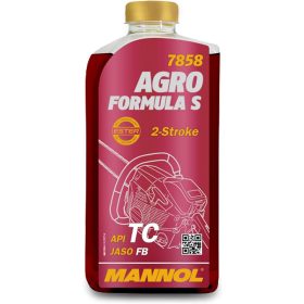   MANNOL 7858 AGRO FORMULA S 2T Magas teljesítményszintű motorolaj kétütemű, benzines kisgépekhez, 1 liter